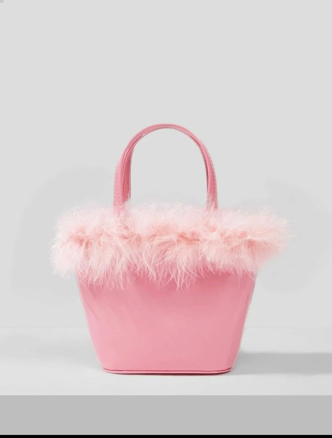 Fluffy Pink Satchel Bag
