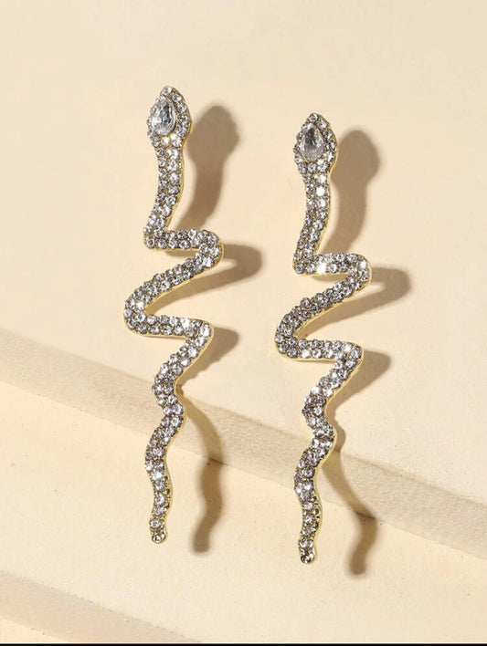 Snake Decor Stud Earrings